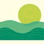Working with Complex Emotional Needs. Abstract image of sun over the sea